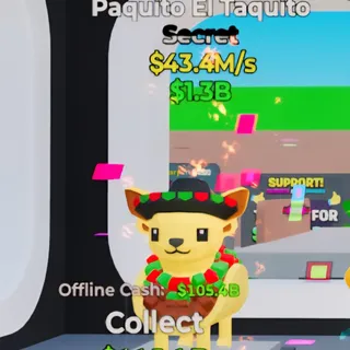 Fortnite Steal the Brainrot Paquito El Taquito 2 Traits 43.4M/s