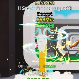 Fortnite Steal the Brainrot Il Sacro Cabrospaghetti Heaven 68M/s