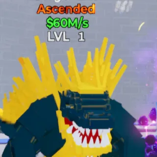 Fortnite Go Up for Brainrots Gorgonzilla Default 60M/s lvl 1