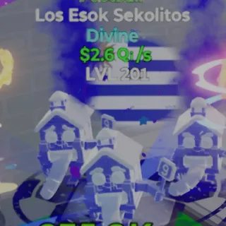 Fortnite Go Up for Brainrots Los Esok Sekolitos Football 2 traits 2.6Qi/s lvl 201