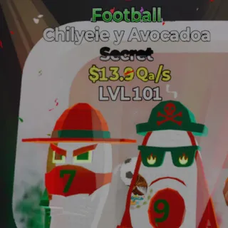 Fortnite Steal the Brainrot Chilyeie Y Avocadoa Football 13.9Qa/s Lvl 101