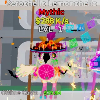 Fortnite Steal the Brainrot Perochello Lemonchello Muertos 288K/s Lvl 1 1 Trait