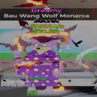 Fortnite Steal the Brainrot Bau Wang Wolf Monarca Dreamy 1 Trait 253M/s