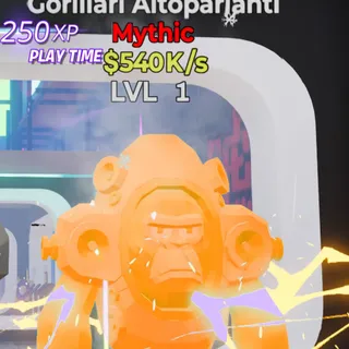 Fortnite Steal the Brainrot Gorillari Altoparlanti Rainbow 540K/s Lvl 1 2 Traits