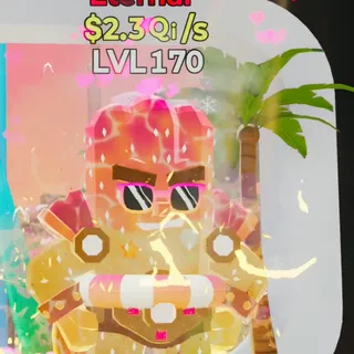 Fortnite Steal the Brainrot El Crunchador Summer 2.3Qi/s Lvl 170 3 Traits