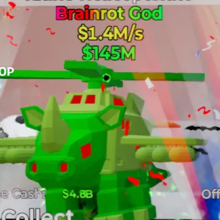 Fortnite Steal the Brainrot Rhino Helicopterino Zombie 1.4M/s