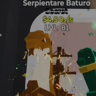 Fortnite Steal the Brainrot Serpientare Baturo Chocolate 4.5Qa/s Lvl 81 3 Traits