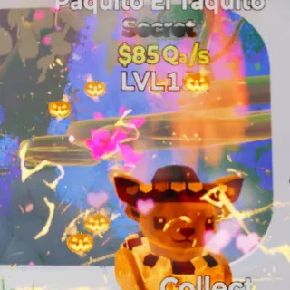 Fortnite Steal the Brainrot Paquito El Taquito Ice & Fire 85Qa/s Lvl 151 4 Traits