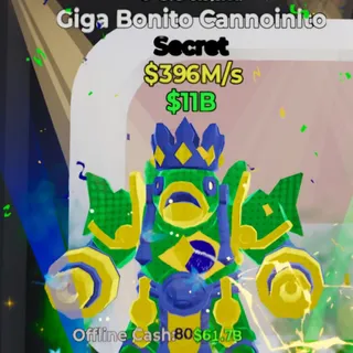 Fortnite Steal the Brainrot Giga Bonito Cannoinito Football 1 Trait 396M/s