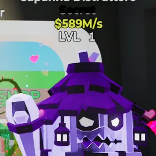 Fortnite Steal the Brainrot Capanna Distruttore Void 589M/s Lvl 1 1 Trait