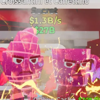 Fortnite Steal the Brainrot Croissantini Et Caffettino Magical 3 Traits 1.3B/s