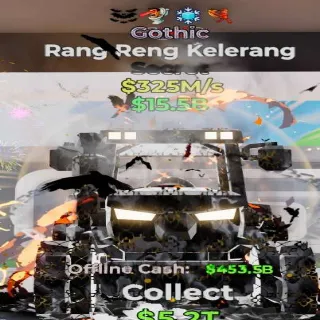 Fortnite Steal the Brainrot Rang Rang Kelerang Gothic 4 Traits 325M/s
