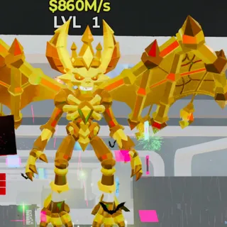 Fortnite Steal the Brainrot Gargorion Gold 3 Traits 860M/s Lvl 1