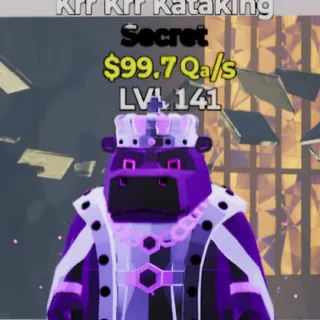 Fortnite Steal the Brainrot Krr Krr Kataking Void 99.7Qa/s Lvl 141