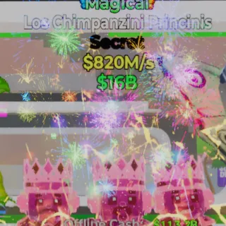 Fortnite Steal the Brainrot Los Chimpanzini Princinis Magical 3 Traits 820M/s