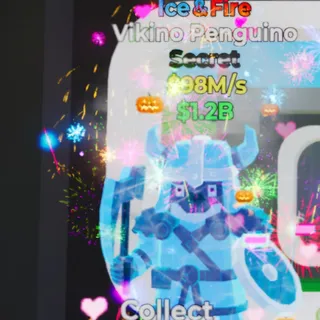 Fortnite Steal the Brainrot Vikino Penguino Ice And Fire 4 Traits 98M/s