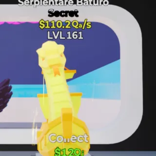 Fortnite Steal the Brainrot Serpientare Baturo Gold 110.2Qa/s Lvl 161