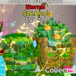Fortnite Steal the Brainrot Burguro dan Fryuro Jungle 4 Traits 16.8Qi/s Lvl 209