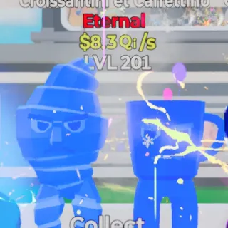 Fortnite Steal the Brainrot Croissantini Et Caffettino Rainbow 8.3Qi/s Lvl 201 3 Traits