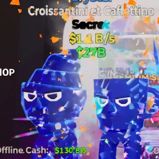 Fortnite Steal the Brainrot Croissantini Et Caffettino Crystal 2 Traits 1.1B/s