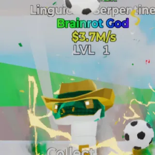 Fortnite Steal the Brainrot Linguicine Serpentine Football 3.7M/s Lvl 1 1 Trait