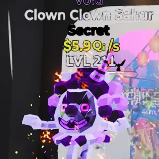 Fortnite Steal the Brainrot Clown Clown Sahur Void 5.9Qi/s Lvl 211 2 Traits