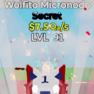 Fortnite Steal the Brainrot Wolfito Micronodo Football 7.5Qa/s Lvl 91 4 Traits