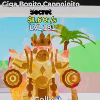 Fortnite Steal the Brainrot Giga Bonito Cannoinito Summer 1.6Qi/s Lvl 191
