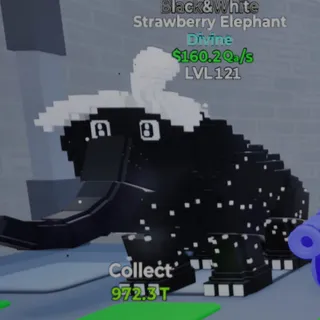 Fortnite Go Up for Brainrots Strawberry Elephant Black&White 160.2Qa/s Lvl 121