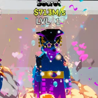 Fortnite Steal the Brainrot Bau Wang Wolf Monarca Rave 713M/s Lvl 1 6 Traits