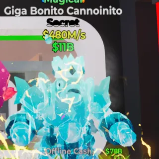 Fortnite Steal the Brainrot Giga Bonito Cannoinito Magical 3 Traits 480M/s