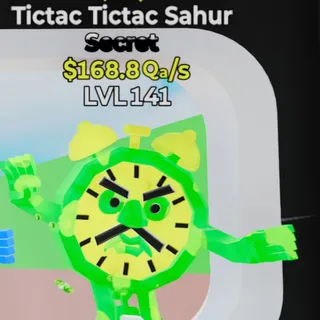 Fortnite Steal the Brainrot Tictac Tictac Sahur Toxic 168.8Qa/s Lvl 141