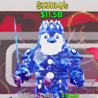 Fortnite Steal the Brainrot Penguini Armorini Kingini Crystal 338M/s
