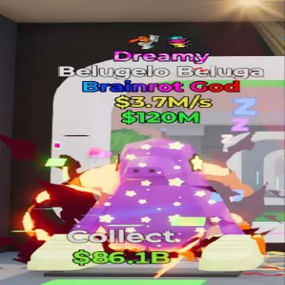 Fortnite Steal the Brainrot Belugelo Beluga Dreamy 2 Traits 3.7M/s