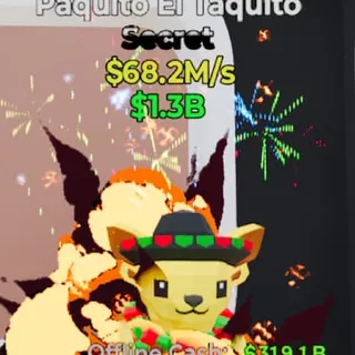 Fortnite Steal the Brainrot Paquito El Taquito 68.2M/s