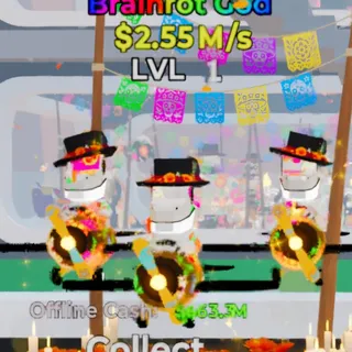 Fortnite Steal the Brainrot Los Crocodillitos Muertos 2.55M/s Lvl 1