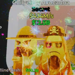 Fortnite Steal the Brainrot Chilyeie Y Avocadoa Magical 1 Trait 434M/s
