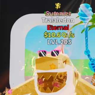 Fortnite Steal the Brainrot Tralaledon Summer 10.6Qi/s Lvl 203 1 Trait