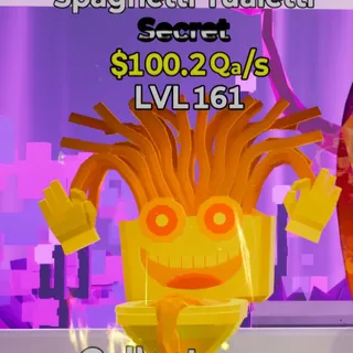 Fortnite Steal the Brainrot Spaghetti Tualetti Gold 100.2Qa/s Lvl 161