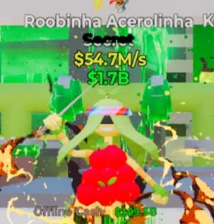 Fortnite Steal the Brainrot Roobinha Acerolinha 54.7M/s