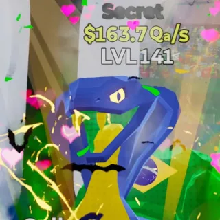 Fortnite Steal the Brainrot Cobracadabra Football 163.7Qa/s Lvl 141 4 Traits