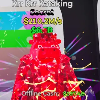 Fortnite Steal the Brainrot Krr Krr Kataking Crystal 1 Trait 210.2M/s