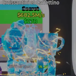 Fortnite Steal the Brainrot Croissantini Et Caffettino Aqua 1 Trait 682.5M/s