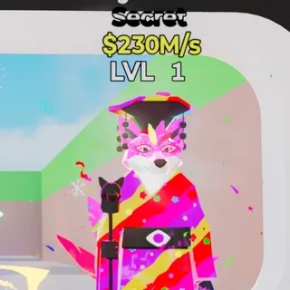Fortnite Steal the Brainrot Bau Wang Wolf Monarca Carnival 230M/s Lvl 1 2 Traits