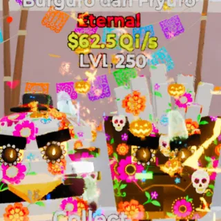 Fortnite Steal the Brainrot Burguro dan Fryuro Muertos 62.5Qi/s Lvl 250 5 Traits