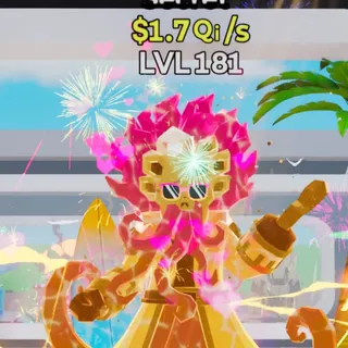 Fortnite Steal the Brainrot Capitano Krakenfire Summer 1.7Qi/s Lvl 181 2 Traits