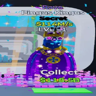 Fortnite Steal the Brainrot Pingus Kingus Rave 114M/s lvl 1