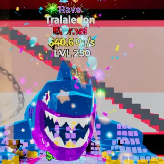 Fortnite Steal the Brainrot Tralaledon Rave 40.6Qi/s Lvl 250 2 Traits