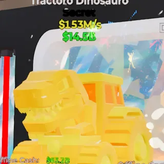 Fortnite Steal the Brainrot Tractoro Dinosauro Gold 1 Trait 153M/s
