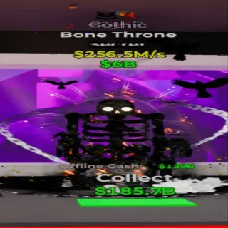 Fortnite Steal the Brainrot Bone Throne Gothic 2 Traits 256.5M/s